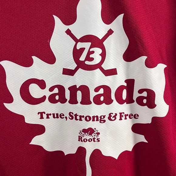 Roots Red Maple Leaf Jersey Shirt - Picture 4 of 6